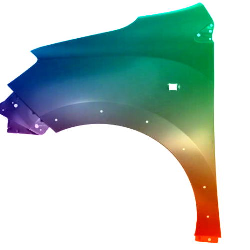 Parafango anteriore sinistro per Dacia Lodgy Dal 2015- Stepway verniciato nel colore desiderato