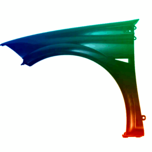 Parafango anteriore sinistro per Renault Megane II 2002-2008 verniciato nel colore desiderato