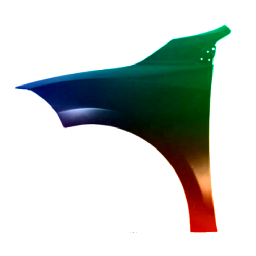 Parafango anteriore sinistro per Renault Megane III 2008-2016 verniciato nel colore desiderato