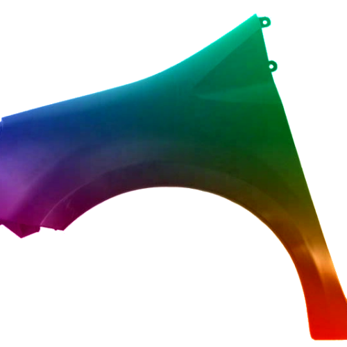 Parafango anteriore sinistro per Renault Modus 2004-2012 verniciato nel colore desiderato