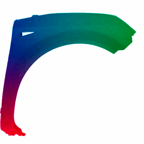 Parafango destro per Renault Scenic II 2003-2009 verniciato nel colore desiderato