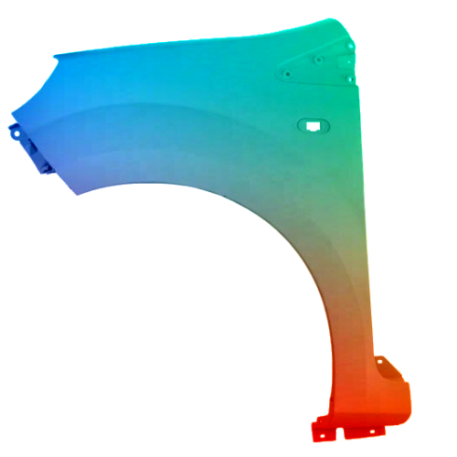 Parafango anteriore sinistro per Renault Twingo II 2007-2014 verniciato nel colore desiderato