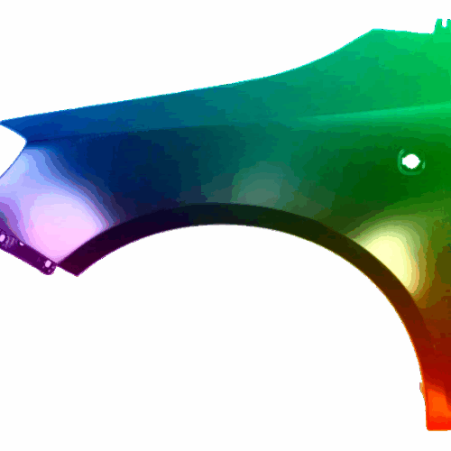 Parafango anteriore sinistro per Skoda Fabia 5J 07-15 8151 LF3K Nuovo verniciato