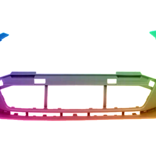 Paraurti anteriore per Audi A3 8V 16-20 SR verniciato nel colore desiderato