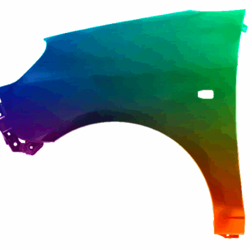 Parafango anteriore sinistro per KIA Picanto 2008-2011 verniciato nel colore desiderato