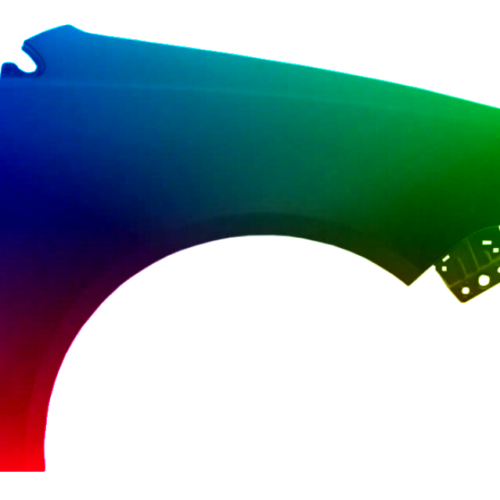 Parafango anteriore sinistro per VW POLO 9N 01-05 verniciato nel colore desiderato