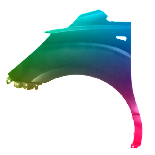 Parafango destro per Hyundai H1 2008-2014 senza foro verniciato nel colore desiderato