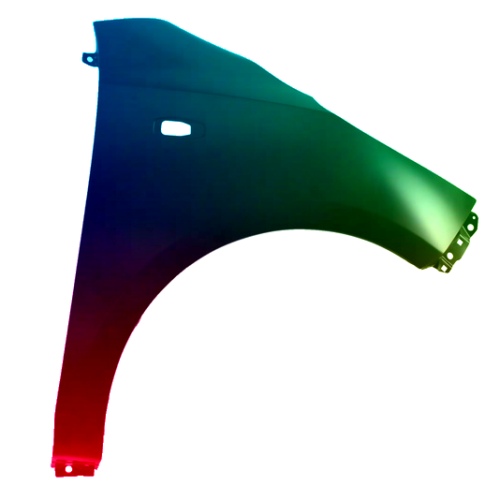 Parafango destro per Hyundai I10 2011-2013 con foro verniciato nel colore desiderato