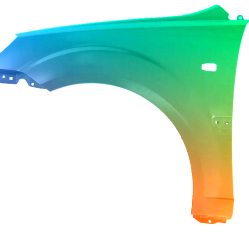 Parafango anteriore sinistro per Kia Rio (DE) 2005-2011 verniciato nel colore desiderato
