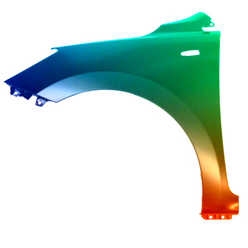 Parafango anteriore sinistro per Kia Rio dal 2016 verniciato nel colore desiderato
