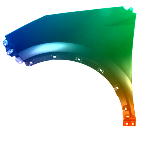 Parafango anteriore sinistro per Kia Sportage (QL) 2015-2021 verniciato nel colore desiderato