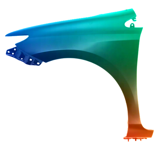 Parafango anteriore sinistro per Toyota Auris (E18) 2013-2015 verniciato nel colore desiderato