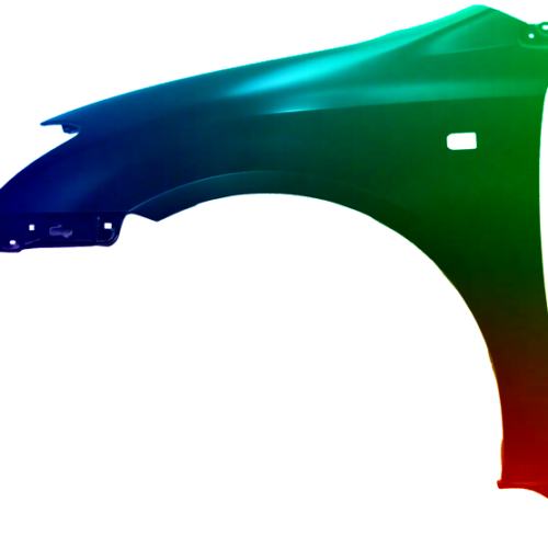 Parafango anteriore sinistro per Toyota Corolla (E12) 2002-2003 verniciato nel colore desiderato