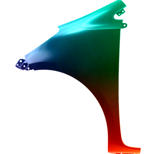 Parafango anteriore sinistro per Toyota IQ (AJ1) 2008-2009 verniciato nel colore desiderato