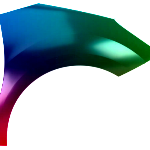 Parafango destro per Citroen C3 2010-2016 verniciato nel colore desiderato
