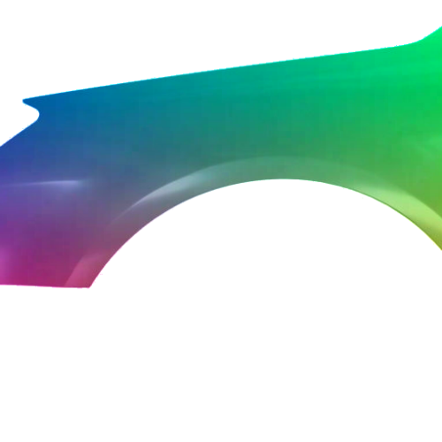 Parafango anteriore sinistro per Citroen C5 (RD/TD) Dal 2008 verniciato nel colore desiderato