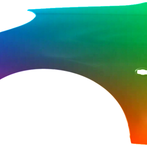 Parafango anteriore sinistro per Peugeot 206+ (2_) Dal 2009 verniciato nel colore desiderato