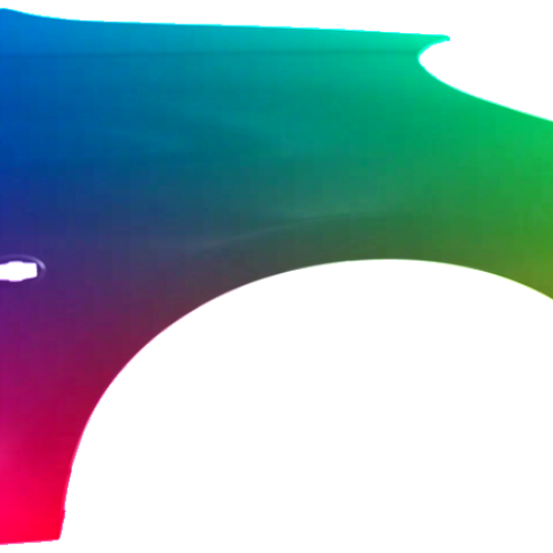 Parafango destro per Peugeot 206+ (2_) Dal 2009 verniciato nel colore desiderato