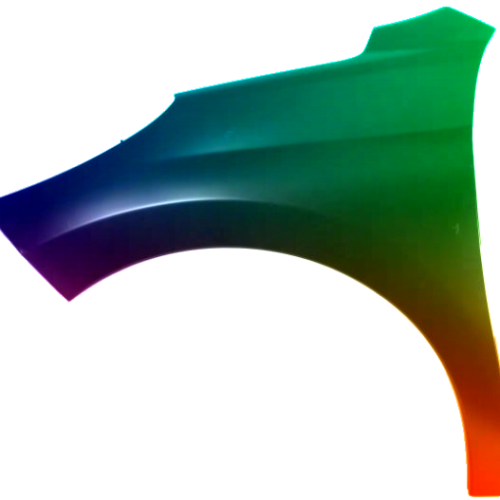 Parafango anteriore sinistro per Peugeot 207 (W_) 2006-2013 verniciato nel colore desiderato