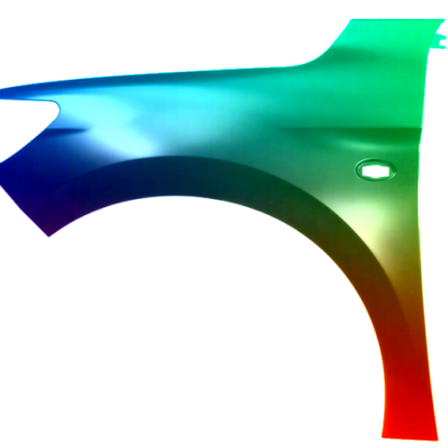 Parafango anteriore sinistro per Peugeot 301 2013-2017 verniciato nel colore desiderato