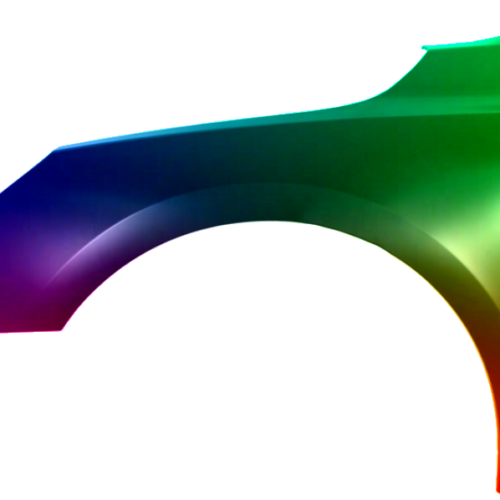 Parafango anteriore sinistro per Peugeot 508 2014-2018 verniciato nel colore desiderato