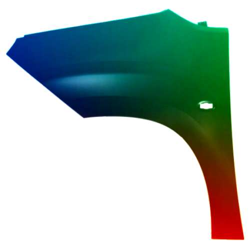 Parafango anteriore sinistro per Peugeot Partner/Rifter dal 2018 verniciato nel colore desiderato