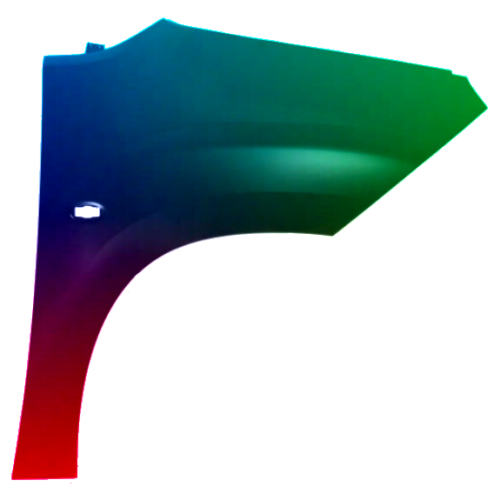 Parafango destro per Peugeot Partner/Rifter dal 2018 verniciato nel colore desiderato