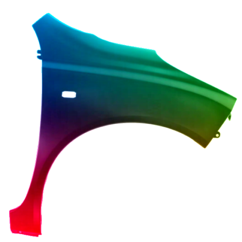 Parafango destro per Nissan Micra (K12) 2003-2010 verniciato nel colore desiderato