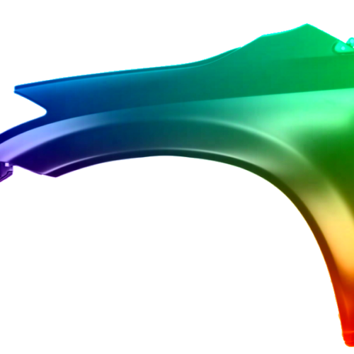 Parafango anteriore sinistro per Nissan Murano (Z50) 2003-2007 verniciato nel colore desiderato