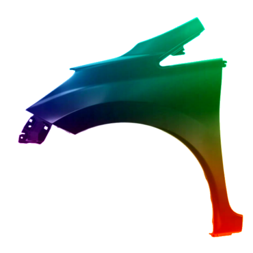 Parafango anteriore sinistro per Nissan Note (E12) Dal 2013 verniciato nel colore desiderato