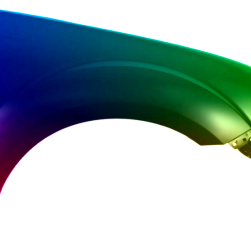 Parafango destro per Mitsubishi Outlander (CW0) 2009-2012 verniciato nel colore desiderato