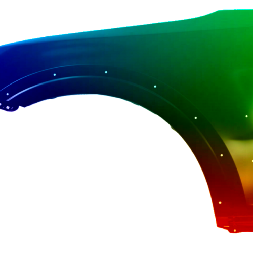 Parafango anteriore sinistro per Mitsubishi Pajero (V80/V90) Dal 2006 verniciato nel colore desiderato