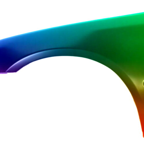 Parafango anteriore sinistro per Honda Civic HB/Coupe (EG/EJ) 1991-1995 verniciato nel colore desiderato