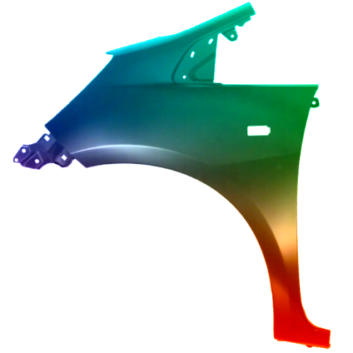 Parafango anteriore sinistro per Honda Jazz/Fit (GE) 2008-2011 verniciato nel colore desiderato