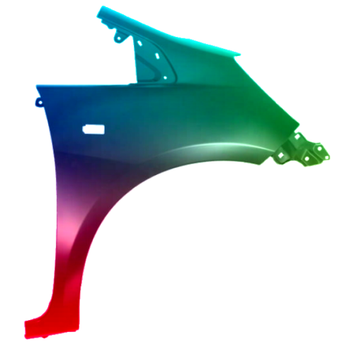 Parafango destro per Honda Jazz/Fit (GE) 2008-2011 verniciato nel colore desiderato