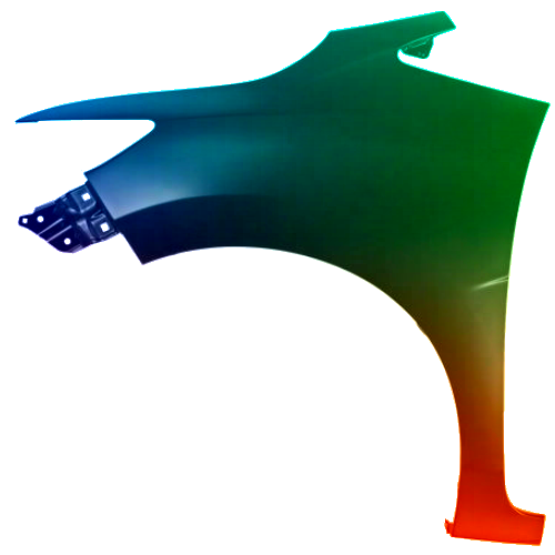 Parafango anteriore sinistro per Honda Jazz/ dal 2015 verniciato nel colore desiderato