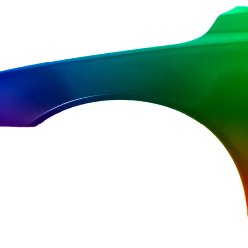 Parafango anteriore sinistro per Volvo S80 (AS) 2006-2013 verniciato nel colore desiderato