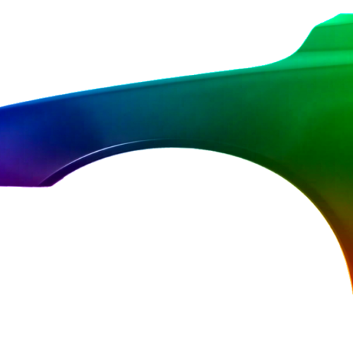 Parafango anteriore sinistro per Volvo V70 (BW) Dal 2007 verniciato nel colore desiderato