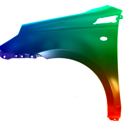 Parafango anteriore sinistro per Chevrolet Aveo HB (T255) 2008-2011 verniciato nel colore desiderato