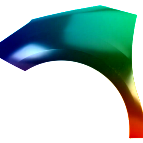 Parafango anteriore sinistro per DS 3 dal 2015 verniciato nel colore desiderato