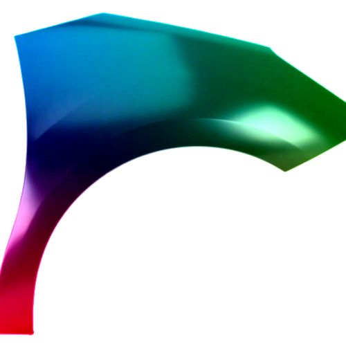 Parafango destro per DS 3 dal 2015 verniciato nel colore desiderato
