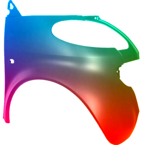 Parafango destro per Alettone Smart Fortwo/City Coupe/Cabrio (MC01) 1998-2006 verniciato nel colore desiderato