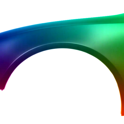 Parafango anteriore sinistro per Audi A5/S5 (B8) 2007-2011 verniciato nel colore desiderato